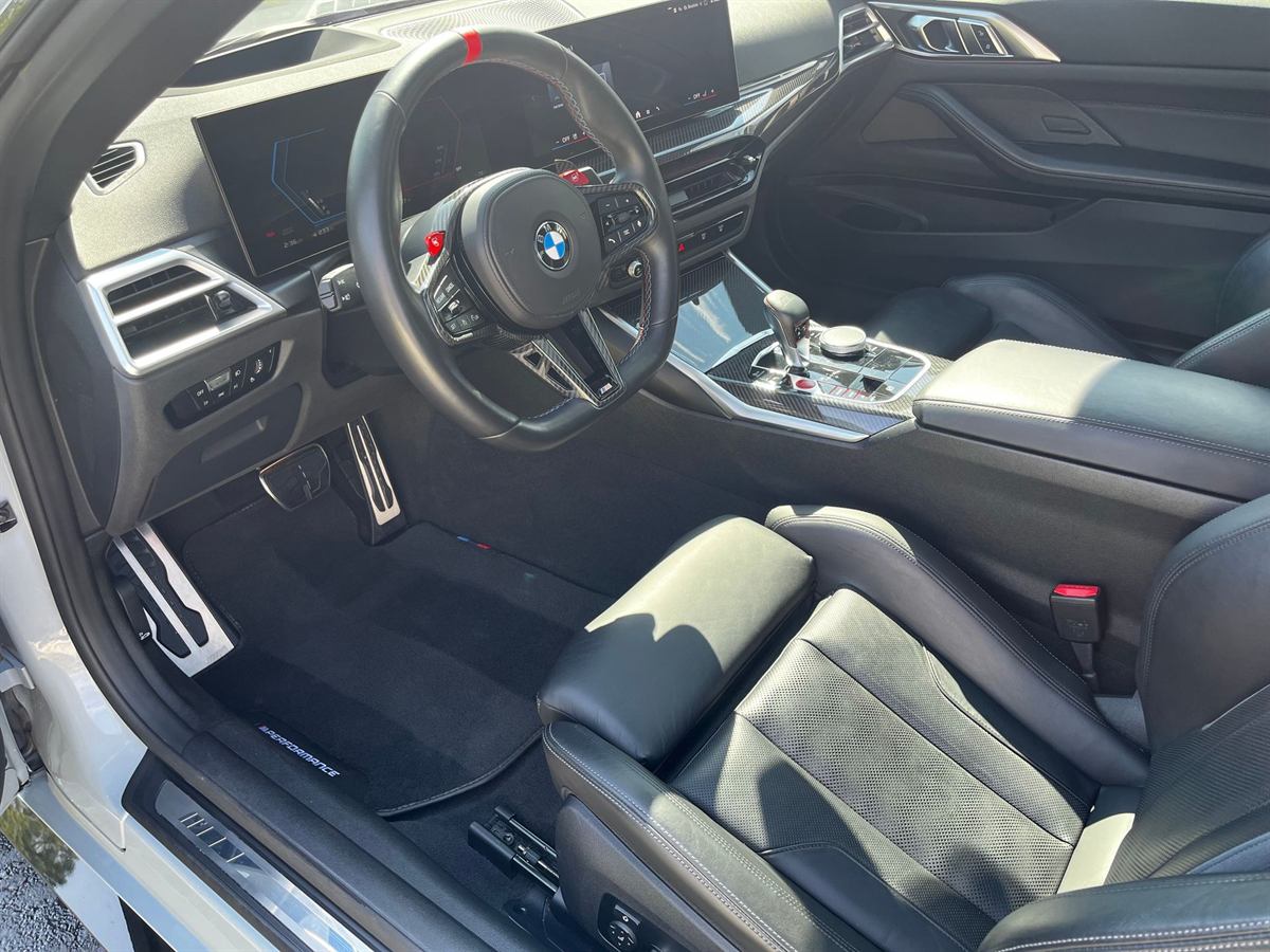 BMW M interior after a full interior detail, carpets and mats cleaned
