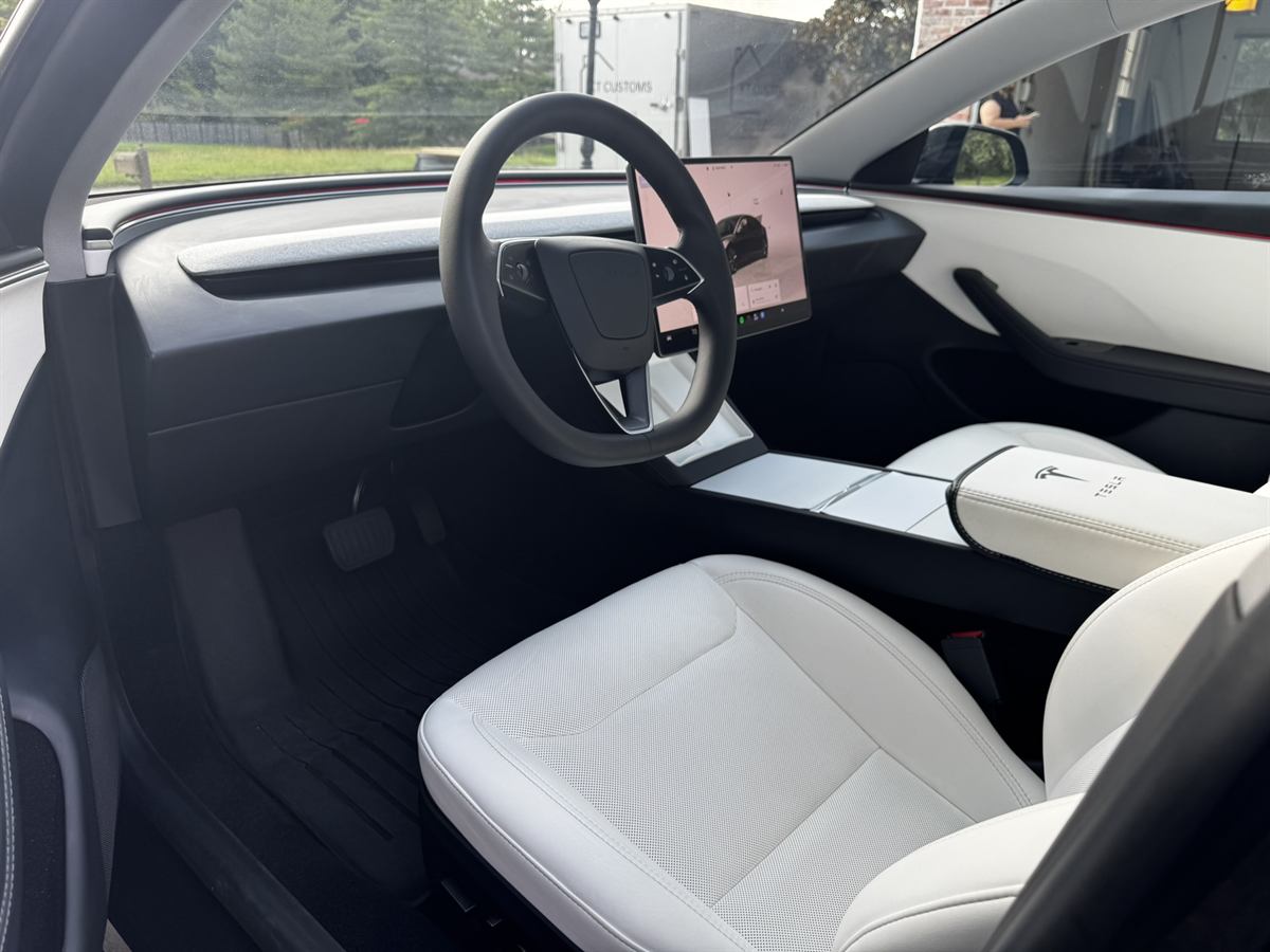 White interior cleaned and conditioned